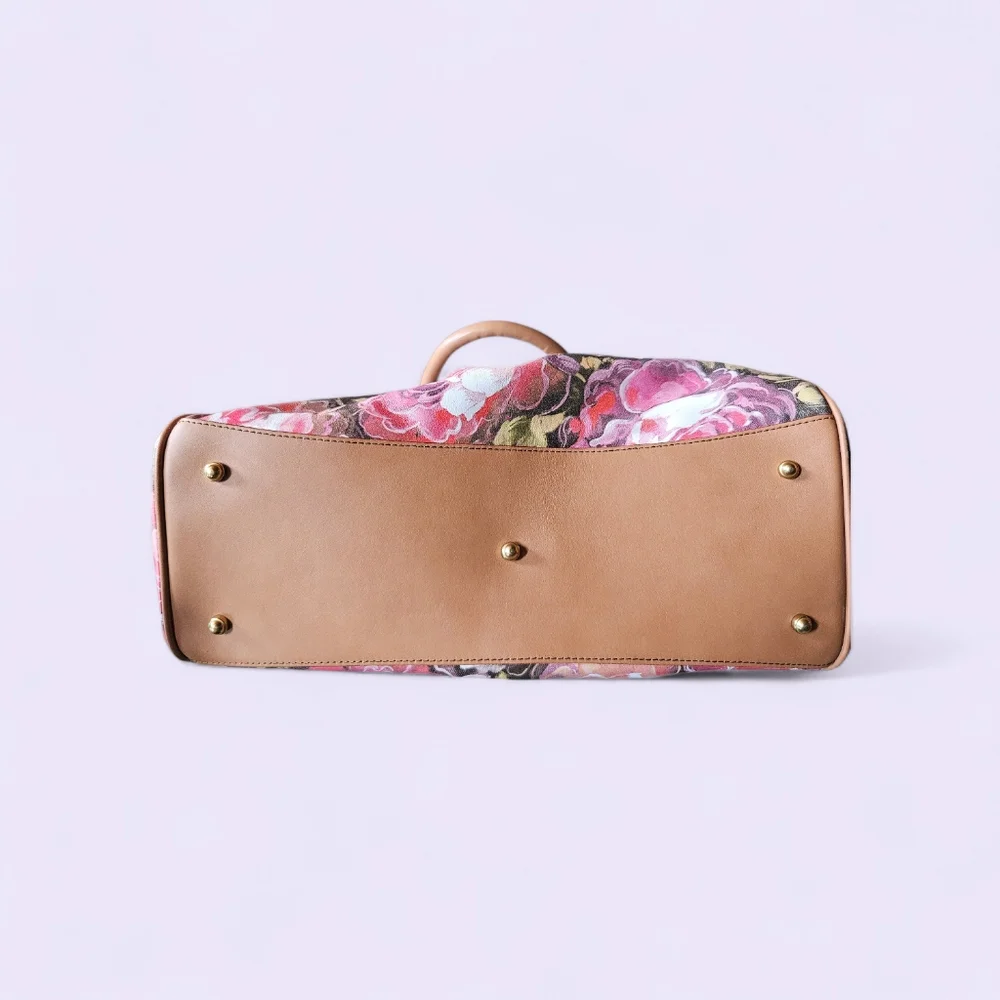 Brahmin Bag Louis Rose Floral Crossbody Bag - Picture 2 of 4